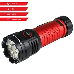 Ліхтар Falcon Eye Omega 3K (3000 Lm) White/Red LED Magnetic Rechargeable Type-C (FHH0143) - мініатюра 2