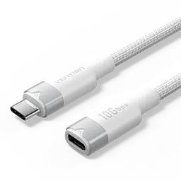 Кабель-подовжувач Vention TRFWD USB-C 3.2 Gen 2 PD 100 Вт 0,5 м білий (TRFWD)
