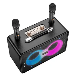 Bluetooth колонка Hoco HA8 Ave outdoor + два мікрофона Black
