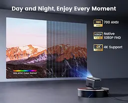 4K-проектор з Wifi6 та Bluetooth, WiMiUS 700ANSI Native 1080P 6D Auto Focus та Keystone [Сертифіковано Netflix та Dolby Audio] - мініатюра 2