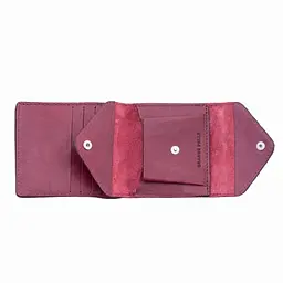 Чоловіче шкіряне портмоне бордове GRANDE PELLE 11.5х9х1.5 см acs0032108 - мініатюра 2