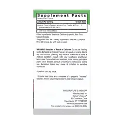 Трави Nature's Answer Кайєнський перець, Cayenne, 90 вегетаріанських капсул (NTA-16150) - мініатюра 2