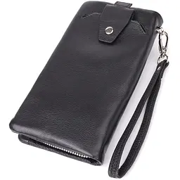 Жіночий шкіряний гаманець-клатч із відділенням під телефон ST Leather 20х10,5х3 см acs0029657 - мініатюра 2