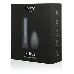Міні-вібратор Inty Toys Pulse 12 см (чорний) - мініатюра 8