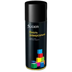 Аерозольна фарба для автомобіля SLIDER 9005 чорна глянцева., 400 мл (000001038)