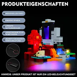 Набір світлодіодних світильників сумісний з Lego 21172 Minecraft - мініатюра 3