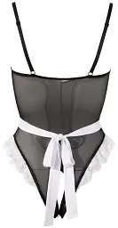 Костюм покоївки Cottelli Collection Costumes Maid Body M чорний - мініатюра 4