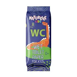 Вологий туалетний папір Naturelle Kids 8 шт. гіпоалергенний