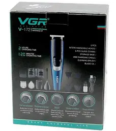 Машинка для стрижки VGR V-172 Синій (2390000029) - мініатюра 7