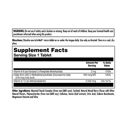 Вітамін B12 KAL (B6 B12 Methyl Folate) - 60 таблеток, ягідний мікс - мініатюра 2