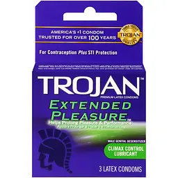 Упаковка 3 шт Trojan Extended Pleasure