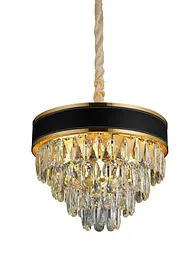 Люстра сучасна класична кришталева Levistella 756PR1008-4+1 GD