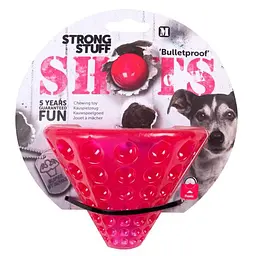 Flamingo Shots Cone фламінго шотс конус суперміцна іграшка для собак гума плаваюча 14х11 см