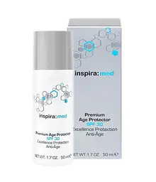 Антивіковий крем SPF30 anti-age Premium Age Protector Inspira Med 50 мл - мініатюра 2