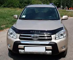 Дефлектор капоту мухобійка для Toyota RAV4 2006-2010 Євро Кріплення (Vip Tuning) - мініатюра 2