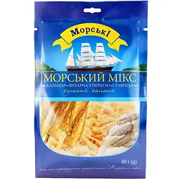 Морський мікс Морські сушений солоний 60 г