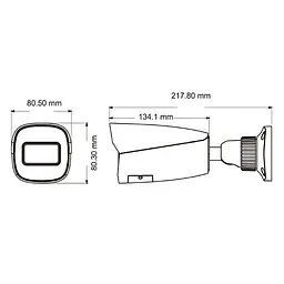 IP-відеокамера 5Mp TVT TD-9452E3B-A (D/AZ/PE/AR3) f=2.8-12mm з мікрофоном (77-00338) - мініатюра 2