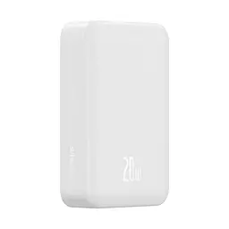 Зовнішній акумулятор Baseus Magnetic Mini Wireless Fast Charge Power Bank 20000mAh 20W White (PPCX150002) - мініатюра 6