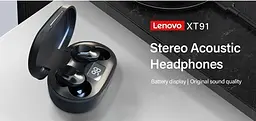 Навушники бездротові Lenovo TWS XT91 Thinkplus Live Pods чорні - мініатюра 9