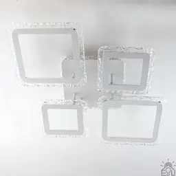 Смарт люстра керована світлодіодна OVAL ICE RGB 5S 75 Вт 725x500x93 мм Біла ESLLSE - мініатюра 5