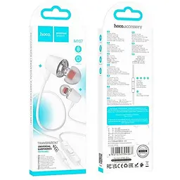 Навушники Hoco M107 Discoverer універсальні earphones з мікрофоном фіолетові - мініатюра 3