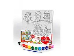 Розпис на полотні Canvas Painting Сови на гілці, Danko Toys