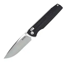 Нож складной туристический SRM Terrier 258L-GB (9.3 см) D2/G10 черный
