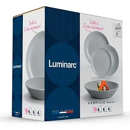 Сервіз столовий Luminarc Pampille Granit, 18 предметів (Q6155) - мініатюра 3
