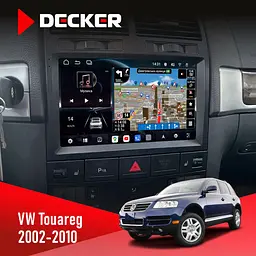 Штатна магнітола Volkswagen Touareg 2002-2010 Decker D9-011 4x64, DSP, 4G, 360 Decker (НФ-00006669)