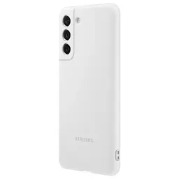 Оригінальний силіконовий чохол Silicone Cover для Samsung Galaxy S21 FE (G990) White EF-PG990TWEGRU - мініатюра 7