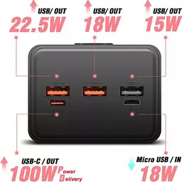 Зовнішній акумулятор Proove Giant 40000mAh 100W Black (PBGI99320001) [111576] - мініатюра 4