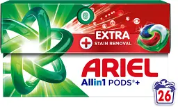 Капсули для прання Ariel Все-в-1 Екстрасила виведення плям 26 шт. - мініатюра 2