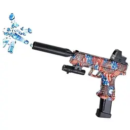 Бластер Pistol Drum Gel Ball 5000 шт. гель кульок з бризками red
