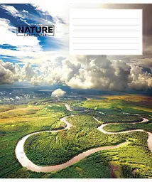 Зошит загальний Школярик Nature landscapes у лінію 24 аркушів 25 шт. (024-3375L) - мініатюра 4