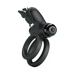 Ерекційне кільце Pretty Love Passionate Ring IX 8.6 см чорний - мініатюра 2