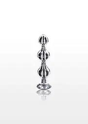 Анальний стимулятор Anal Play Diamond Star Beads S 10.5 см (сріблястий) - мініатюра 3