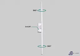 Настінний світильник MJ-Light KONO WALL 3200K WH 15006 - мініатюра 4