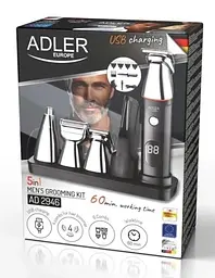 Набір для стрижки AD-2946, Black, 5в1 Adler teh0020478 - мініатюра 6