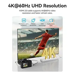 Кабель Vention HDMI-miniHDMI V 2.0 2 м (AGHBH) - мініатюра 5