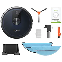 Робот-пилосос Kyvol Cybovac L30 Lidar 210 ml+210 ml 2600 mA 2500 pa Google Assistant Amazon Alexa - мініатюра 4