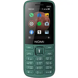 Мобільний телефон Nomi i2403 Dark Green