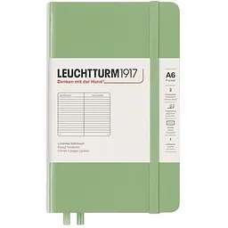 Блокнот Leuchtturm1917 Muted Colours, Кишеньковий, Sage, лінія (363940)