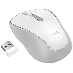 Миша бездротова Hoco GM41 Exciting Bluetooth + 2.4G White - мініатюра 2
