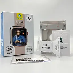 Полімерна 3D плівка Blueo High-Molecule для Apple Watch 7/8/9 45mm (+ аплікатор) Чорний - мініатюра 2