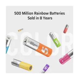 Батарейка CUKTECH AA rainbow alkaline battery x 24 (CUKAAB08CNCM) - мініатюра 6