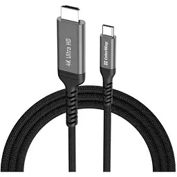 Кабель HDMI (M) - Type-C (M), 2 м, Black, ColorWay, 4K / 60 Гц (CW-CBCHD077-BK)