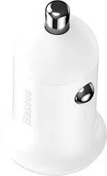 Автомобільний зарядний пристрій Baseus Grain Pro 4.8A 2USB, білий (CCALLP-02) - мініатюра 3