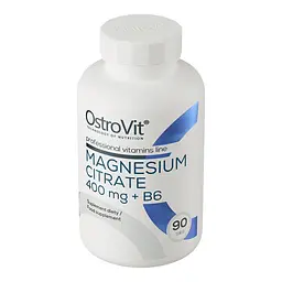 Вітаміни та мінерали OstroVit Magnesium Citrate 400 + B6 90 таблеток - мініатюра 2
