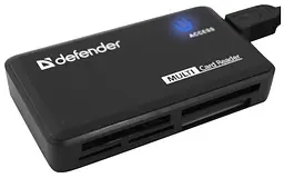USB-хаб Defender Card Reader Optimus USB 2.0 чорний (83501) (6054061) - мініатюра 2
