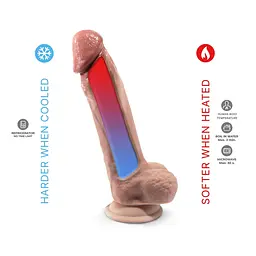 Фалоімітатор Silexd Supreme Edition Real Skin Model 1 Size 9" 23 см коричневий - мініатюра 5